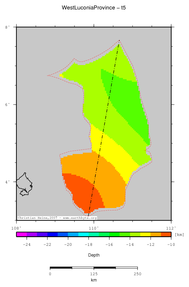 West Luconia Province location map