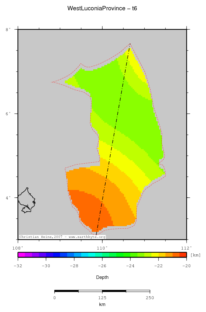 West Luconia Province location map