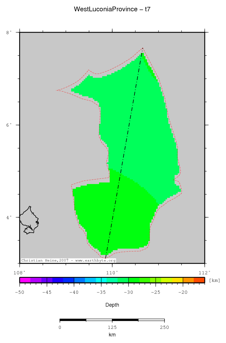 West Luconia Province location map