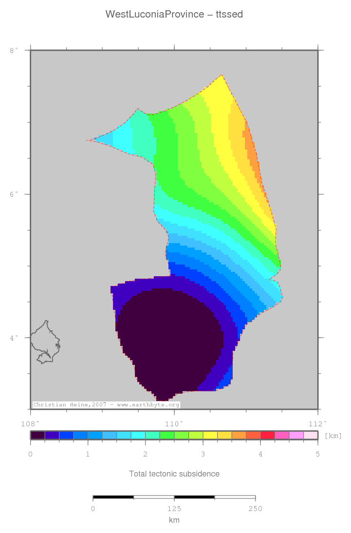 West Luconia Province location map