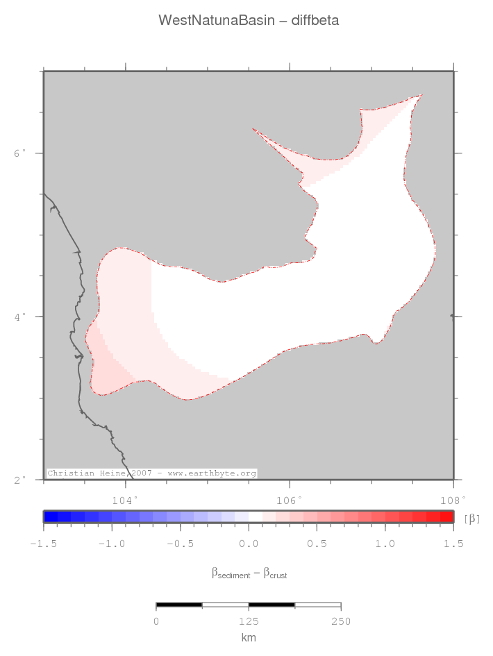 West Natuna Basin location map