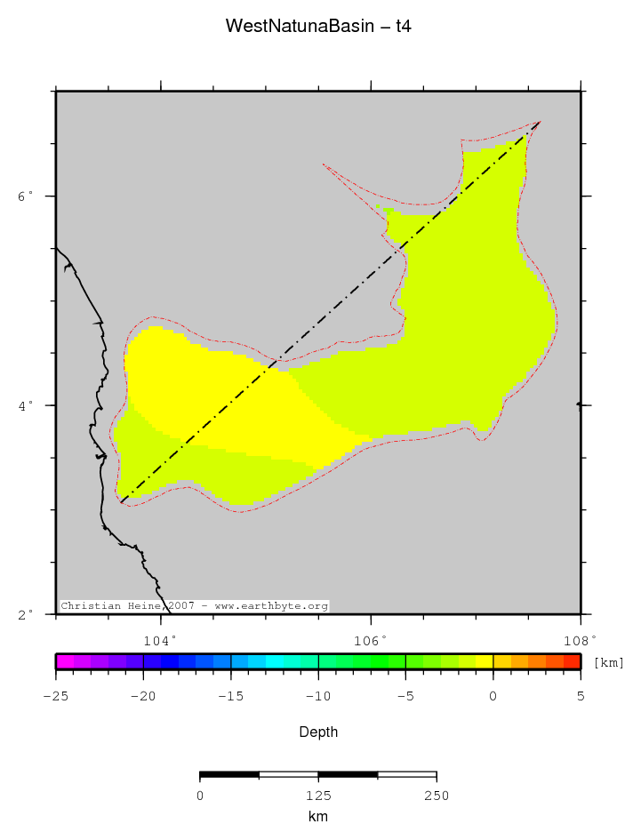 West Natuna Basin location map