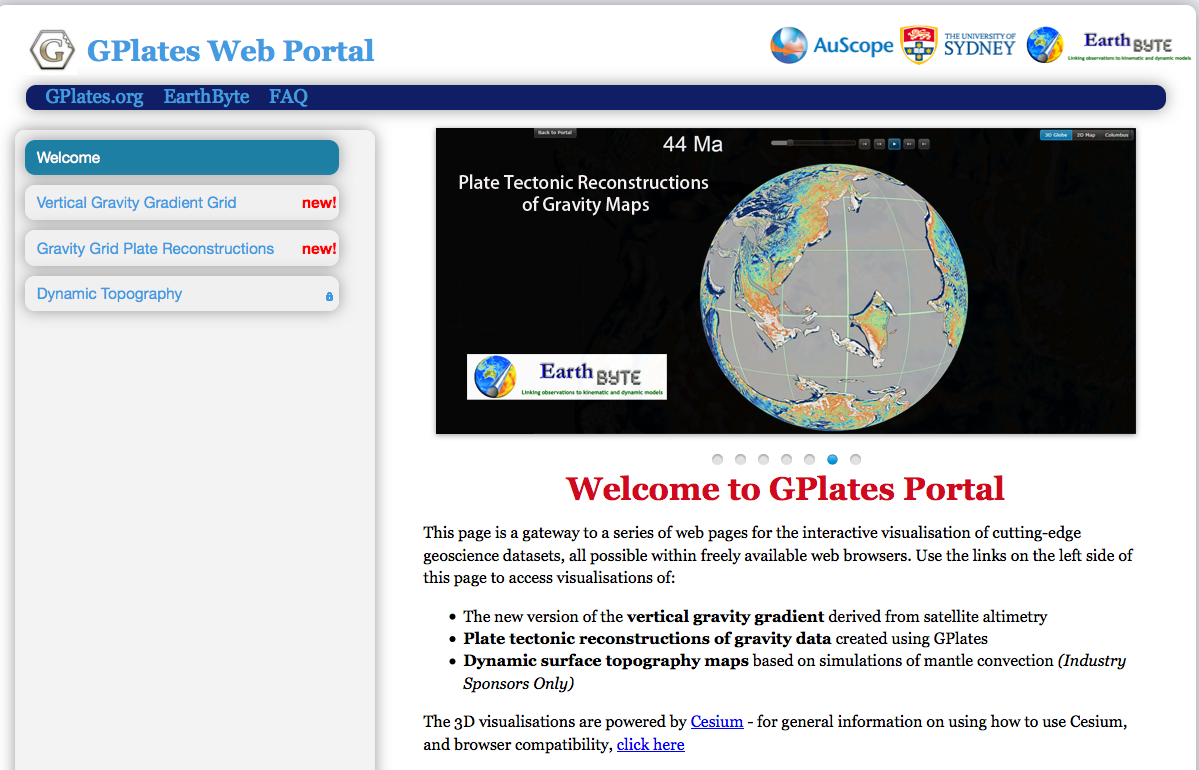 GPlates Portal Figure