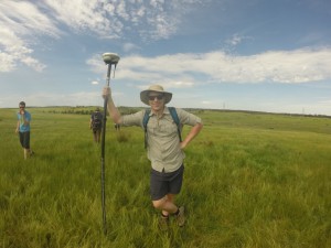 Jonathan out in the field