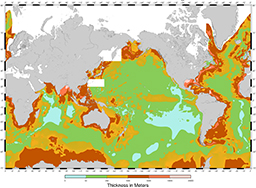 Total sediment thickness of the World’s Oceans & Marginal Seas, version ...