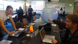 Nikita and Jono at the International Science School