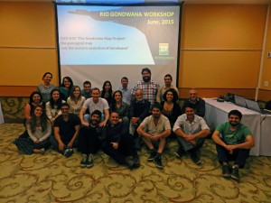 Nicholas Barnett-Moore group photo at the Gondwana Map Project workshop in Rio de Janeiro