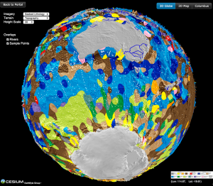 Lithology globe Aus Ant view