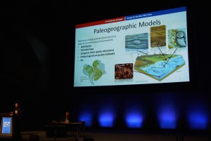 Sabin Zahriovic giving a talk at the AAPG ICE 2015