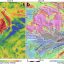 Regional gravity and magnetic anomaly maps showing tectonic boundaries and the location of the Broken Hill deposit, NSW, Australia.